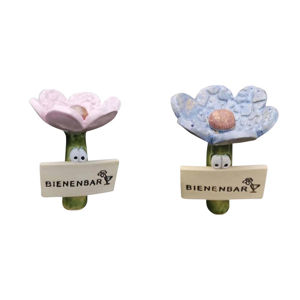 Insect Drinker Resin Simulated Flower Shaped Insect Drinking Tool Bee Drinkers Butterfly Drinking Cups for Wild Bees and Insects