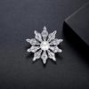 Jinse Pearl Snowflake Brooch: Elegant Cross-border Fashion Accessory for Women