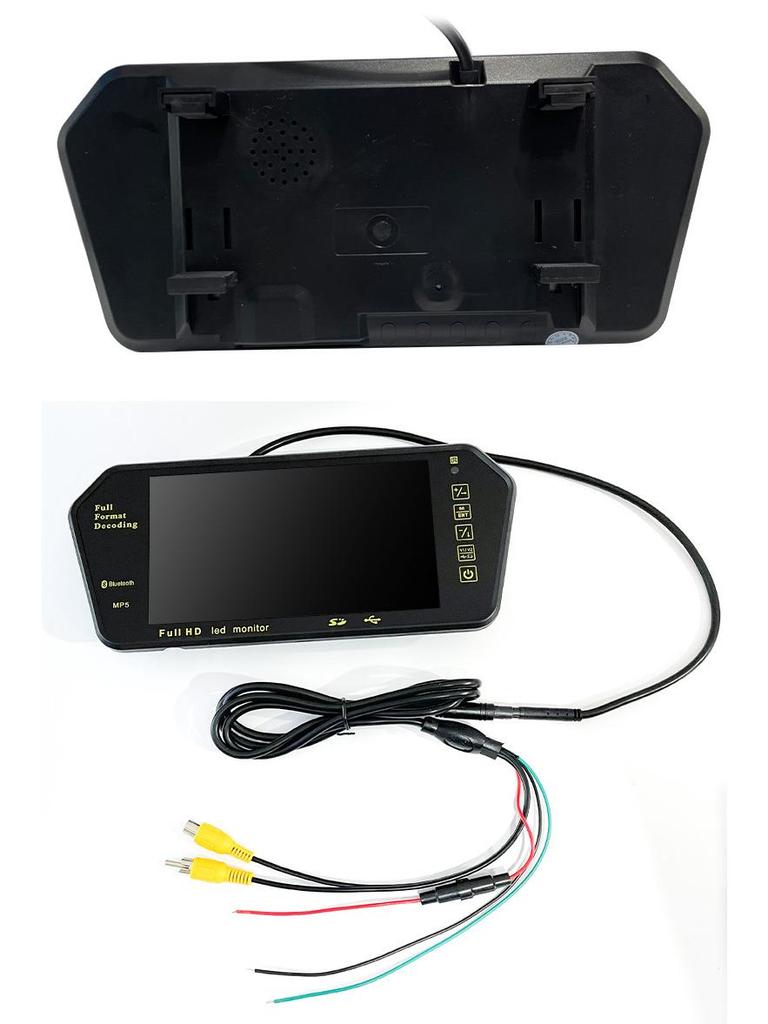 Bluetooth MP5 Wireless Rear View Camera for 7-inch Rearview Mirror Monitor with Reverse Priority