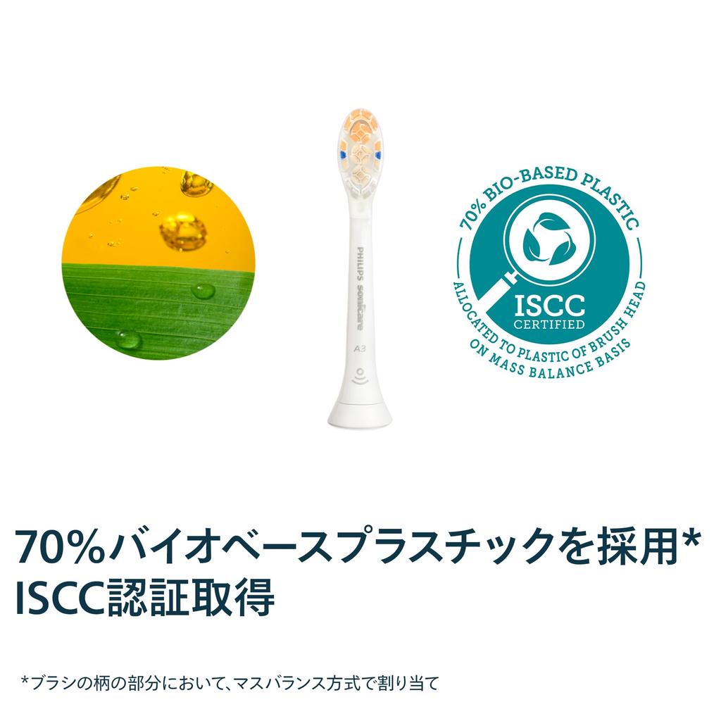 Philips Sonicare A3 Premium Regular Replacement Brush Heads Genuine Product White [4-pack - 12-month supply] All-in-One (4 brushes) HX9094/14