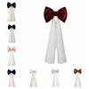 Mesh Tulle Large Velvet Christmas Bow Ornaments Tree Bow with Long Tails  Wedding