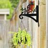 Iron Owl Design Plant Hangers Bracket Outdoor Indoor Wall Plant Hook Metal Bird Feeder Hangers for Planter Wind Chime