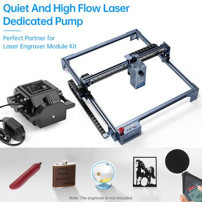 TWO TREES Air Assit Pump Laser Engraver Accessory Adjustable High Airflow 10-30Lmin To Remove