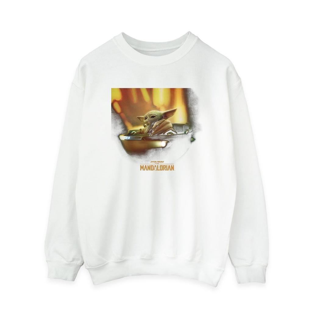 STAR WARS Womens/Ladies The Mandalorian Grogu Painted Sweatshirt
