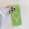 Applicable to iPhone11promax corrugated magnetic mobile phone case Apple 11 fashionable solid color two-in-one anti-drop sheath