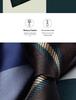 Versatile Retro Striped Tie for Men - Hand-Knotted British Korean Style In Brown, Green, and Blue for Business and Formal Wear.