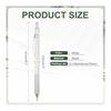 PATIKIL 2pcs 1.3mm Mechanical Pencils, Automatic Metal Holder Drafting Sketch Woodworking Pencils, White, Wear-Resistant, Sturdy, Waterproof,