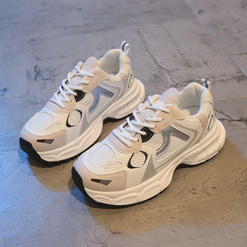 Dad Shoes Women's Shoes 2025 New Summer Versatile White Shoes Popular Mesh Breathable Fashion Casual Sports Net Shoes