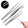 Elbow Straight Precision Thickened Stainless Steel Tweezers Anti-Iodine 12.5Cm-20Cm Long Tweezers Medical Tools