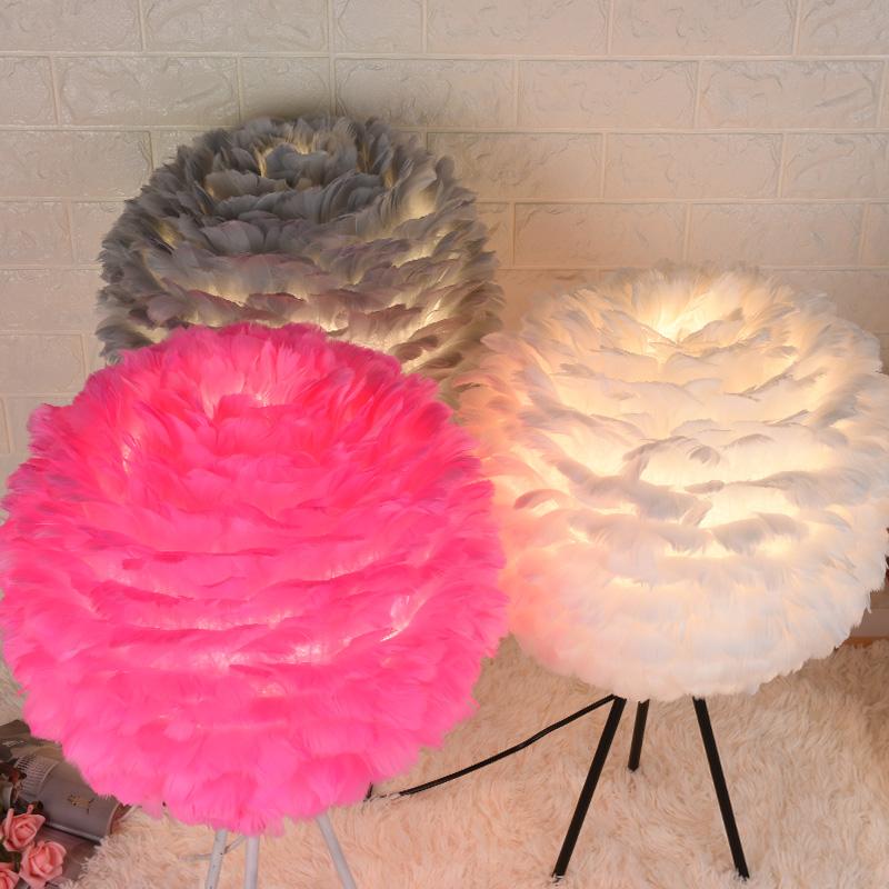 Lampadar Modern cu Pene Lampă de Podea LED Lampă Verticală pentru Living Dormitor Decor Nordic pentru Casă Corpuri de Iluminat de Podea Nuntă Corp de Iluminat E27