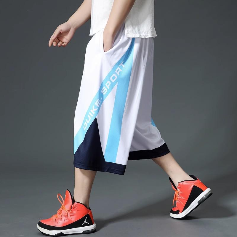 350 Jin Herren-Basketballhose, Übergröße, lockere Passform, für den Sommer