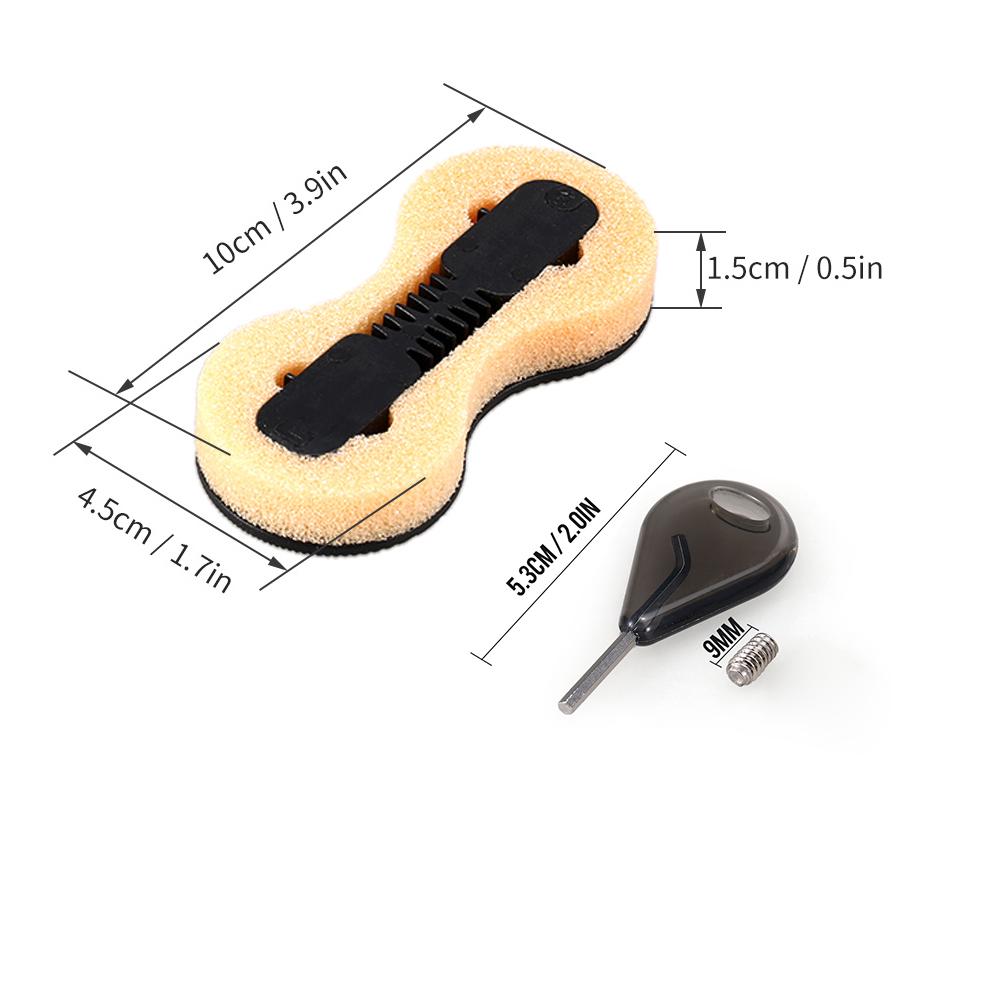 Заглушка для коробки плавников Fushion, 3 шт., дополнительный ключ для плавников, набор винтов для плавников 9 мм