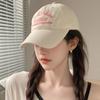 Solid Color Embroidery Letter Baseball Cap Cotton Peaked Cap Apparel Accessories Sun Hat  Girl