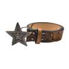 Creative PU Leather Waist Belt Adjustable Length Star Buckle Belt Girl Women Decorative Waist Belt for Coat Skirts Jeans