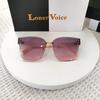 Women's High-End Rimless Butterfly UV Protection Sunglasses - Street Style