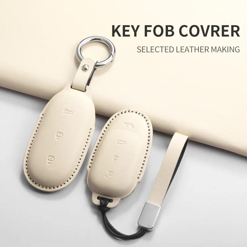 For Lixiang L9 L8 L7 L6 Remote Control Protect Cover Durable Accessories Pu Leather Car Key Case Cover