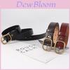 Schicker Retro PU Damen Gürtel Minimalistischer Vielseitiger Taillengürtel Für Studenten Erhältlich In Schwarz Weiß Kaffee Kamel Und Weinrot