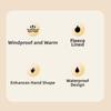 Black Thickened Gloves Soft Windproof Mittens All-Match Beige Finger Mittens  Driving
