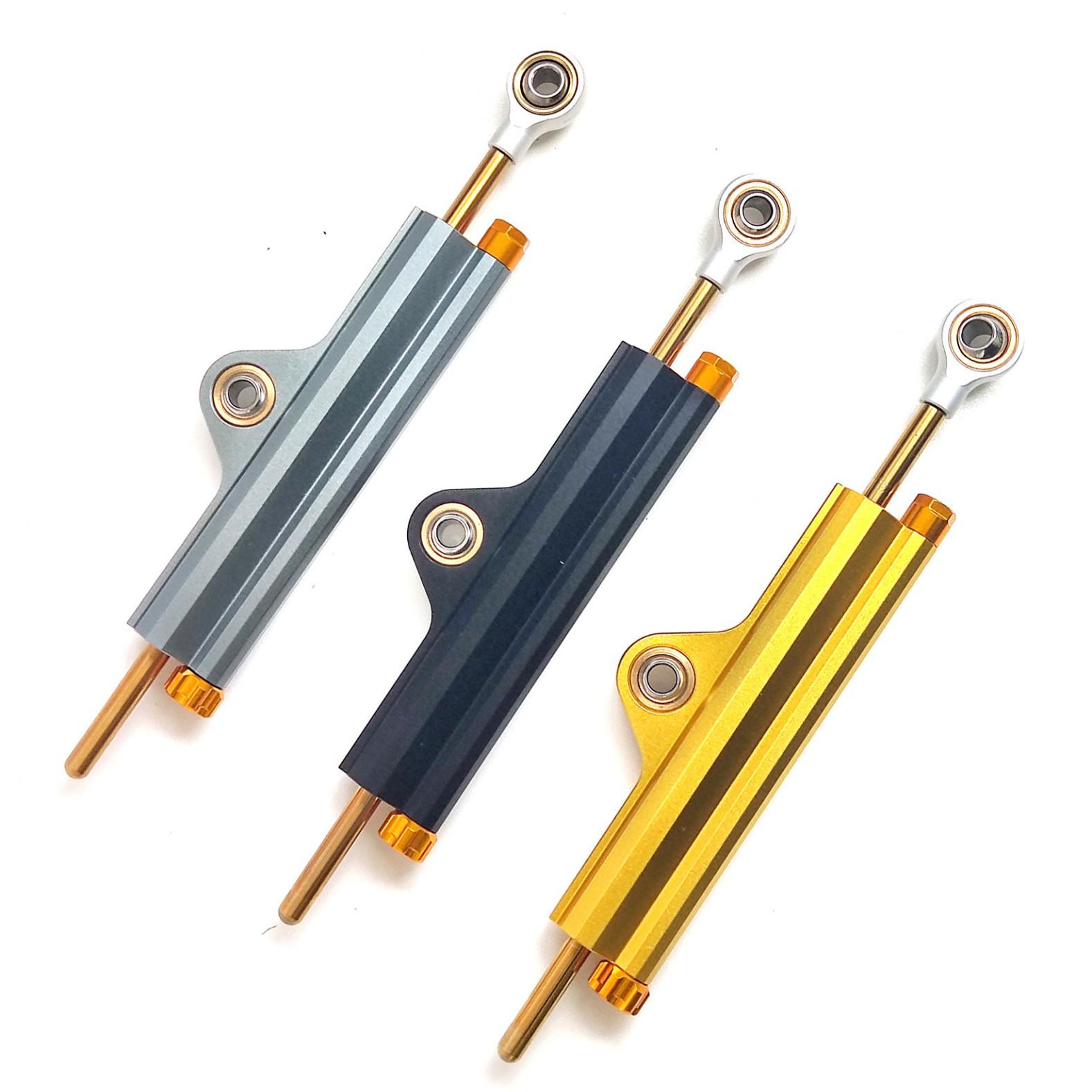 Motorcycle CNC Titanium Steering Damper for Yamaha/Kawasaki/Honda - Anti-shake Handlebar Stabilizer золотой