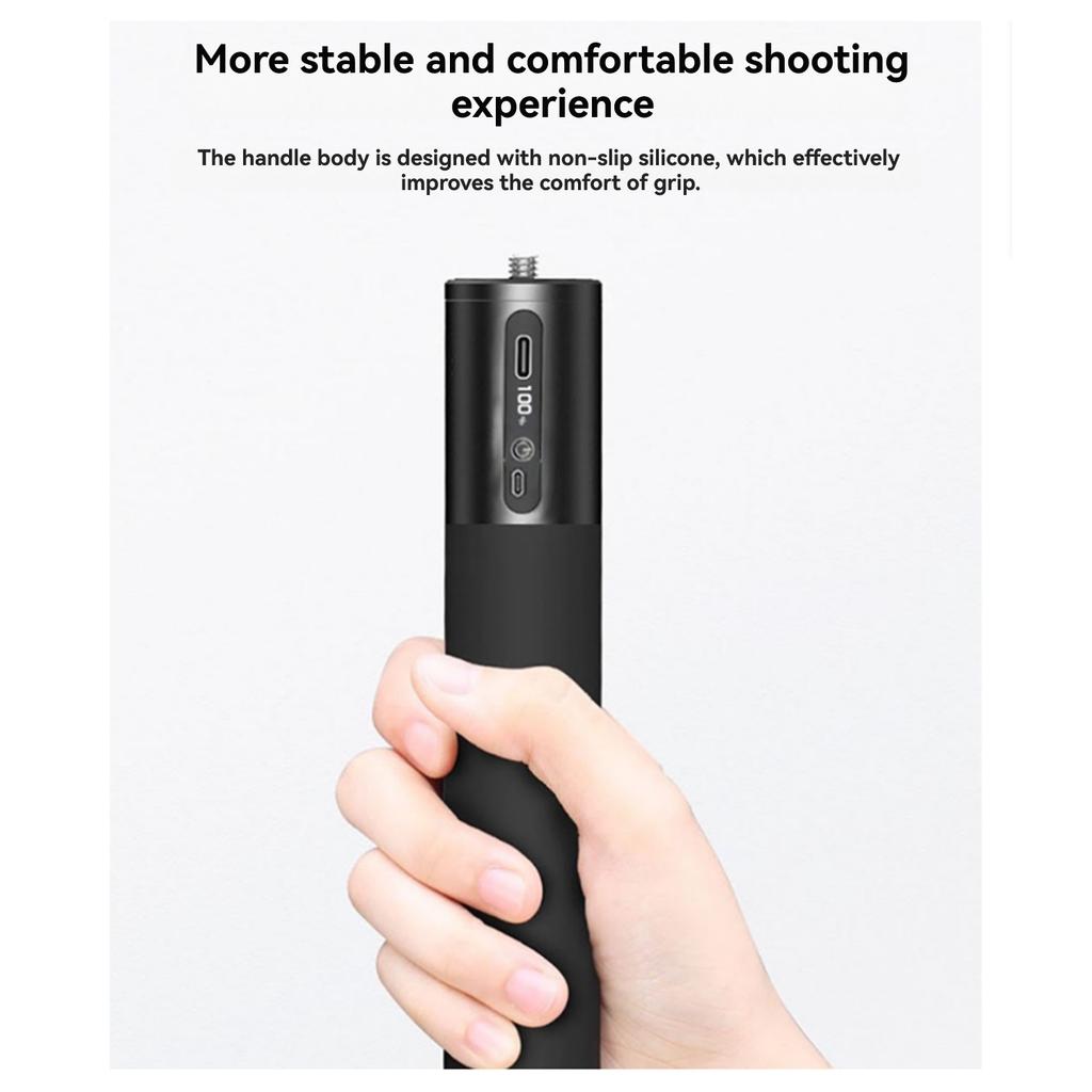 10000mAh Mobile Charging Handle with Mini Tripod and Dual USB  A and Type  C Charging Ports
