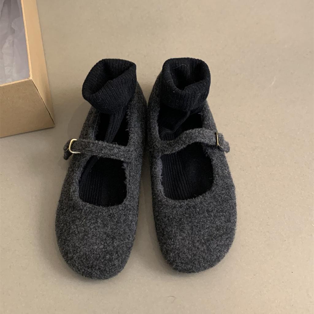Fashion 2024 Fashion Woman Casual Shallow Winter Warm Plush Loafers Women Baotou Comfortable Design Flats sneakers Zapatos De Mujer