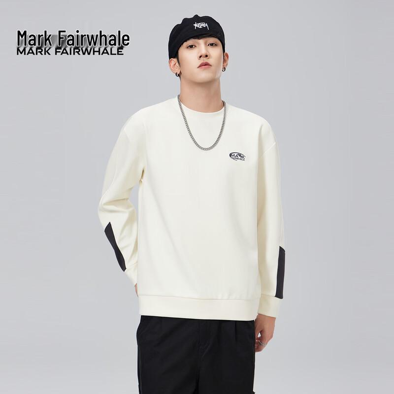 Mark Fairwhale Men's Patchwork Pullover Sweatshirt