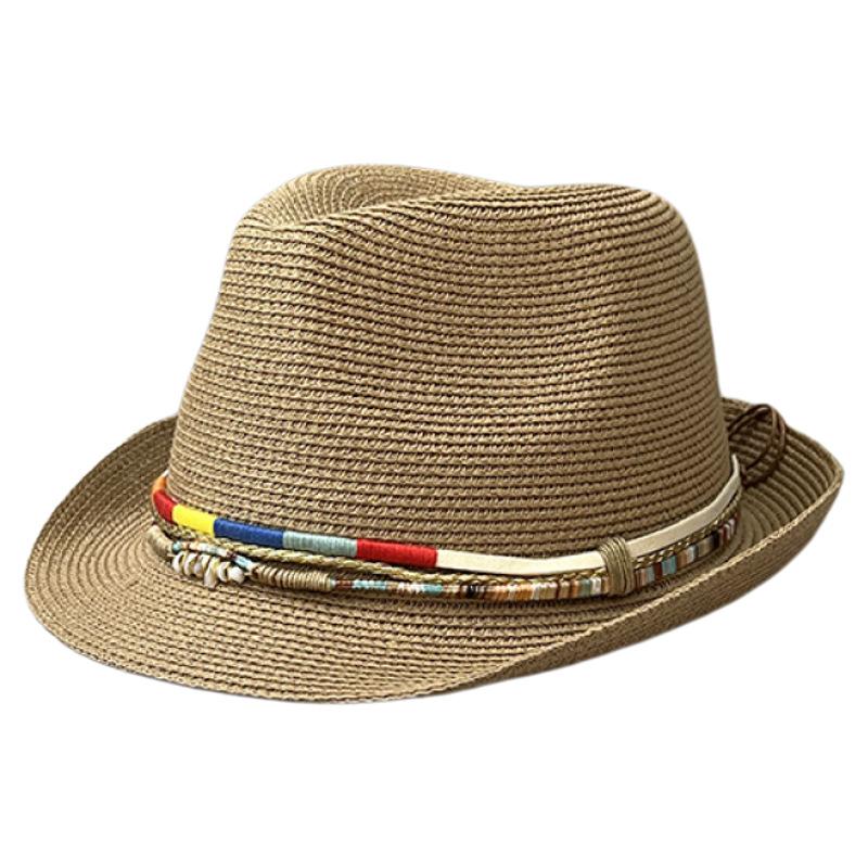 Bohemian Cowboy Hat Women'S Summer Vacation Sunshade Sun Protection Jazz Straw Hat Versatile Trend