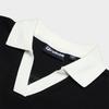 FILA Fusion Color Block Striped Sports Casual Slim Fit Short Sleeve Polo Shirt Women tops T11W326104FBK