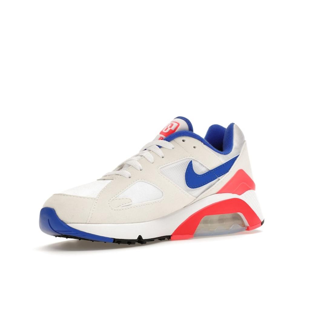 Nike Air Max 180 Ultramarine 2024 Unisex Sneakers White Solar-Red Black FJ9259-100