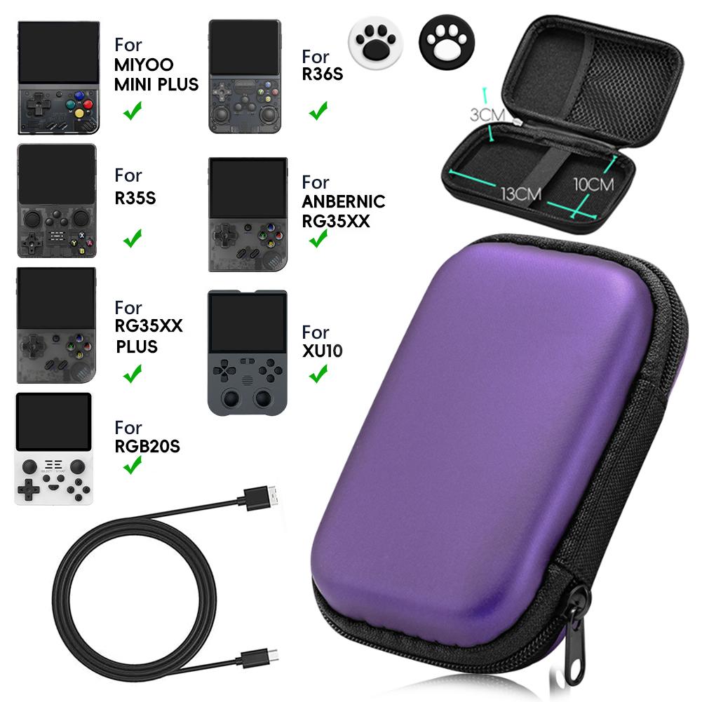 Protable Bag for RG35XX Plus Case for ANBERNIC RG35XX Cover Case for R36S R35S RGB20S XU10 Carrying Case for Miyoo mini Plus
