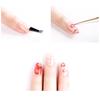 Manicure Liner Set of 3 Painted Engraving Hook Brush Manicure Pen Set