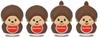 Monchhichi Get-Up Mascot [Set of 4 (Full Set)] Gacha