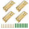 4 Pieces Wall Clip with Screws and Anchors Spring Loaded Tapestry Clamp Metal