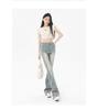 Women's 2025 Summer High-Waisted Retro Flare Jeans