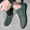 Men’s Moccasins Green Driving Shoes Wide Blue Flats Casual Shoes Plus Size Outdoor Summer Handmade Shoes