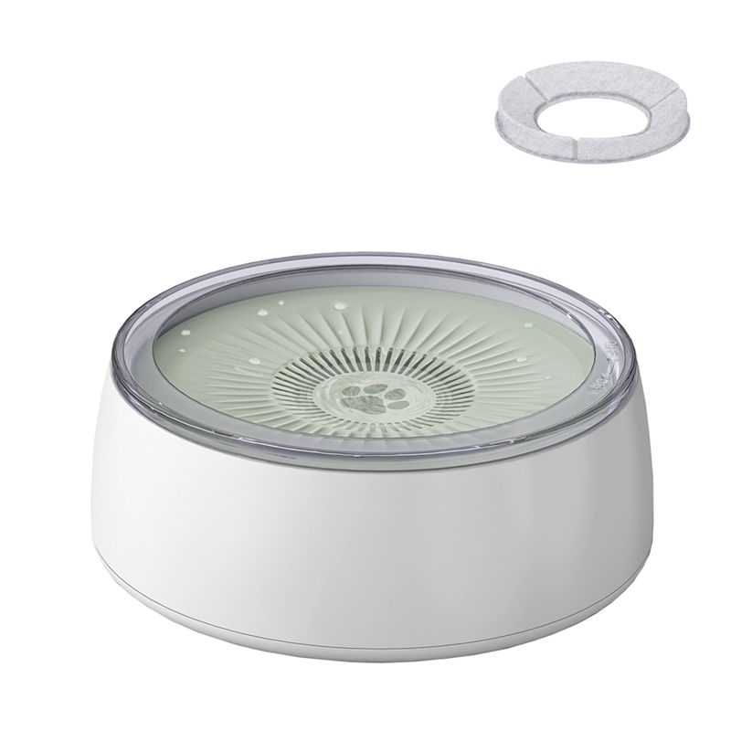 

M-Modern-3L Миска для воды для домашних животных Миска для воды для собак Без пролива Миска для собак С ковриком-медлителем, 101 унция Брызгозащищенный диспенсер для воды для домашних животных Прочный зелёный