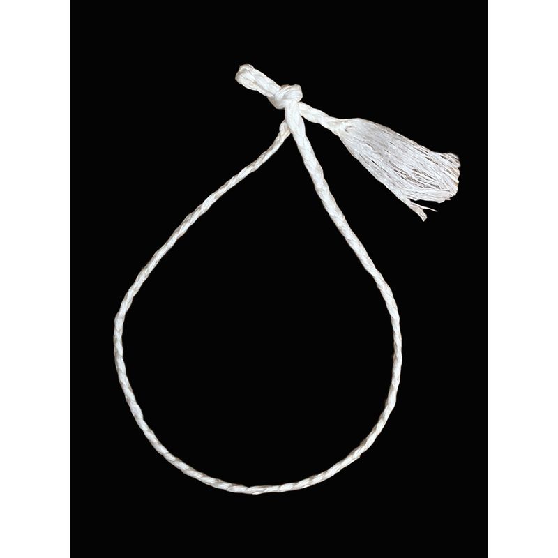 

Подлинный Натуральный Шелковый Браслет-Анклет Красная Плетеная Ручная Повязка Цепочка для Ноги Шелкопряд Настоящая Необработанная Шелковая Нить Основной Цвет White (can do bracelet, length of about 25cm)