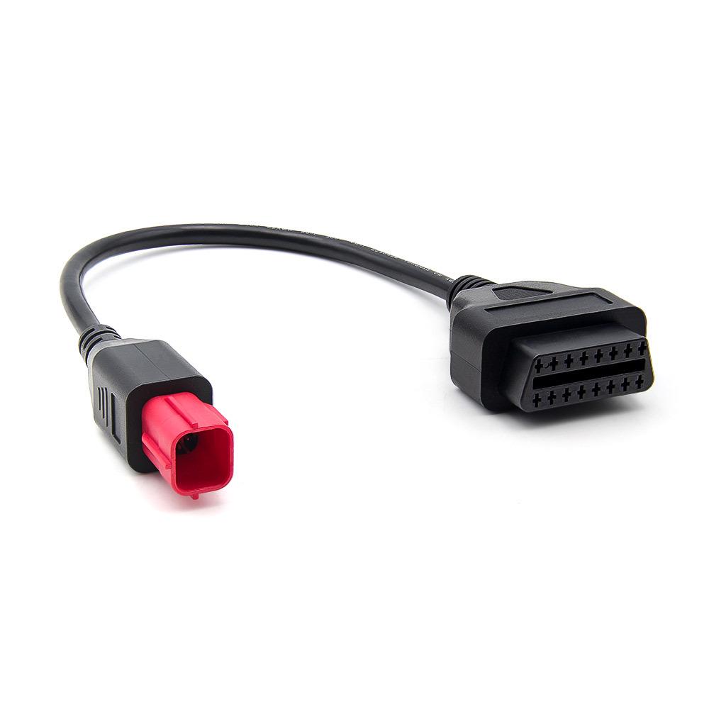 Cable Adaptador OBD de 6 Pines para Motocicleta Honda Guzzi Piaggio Vespa