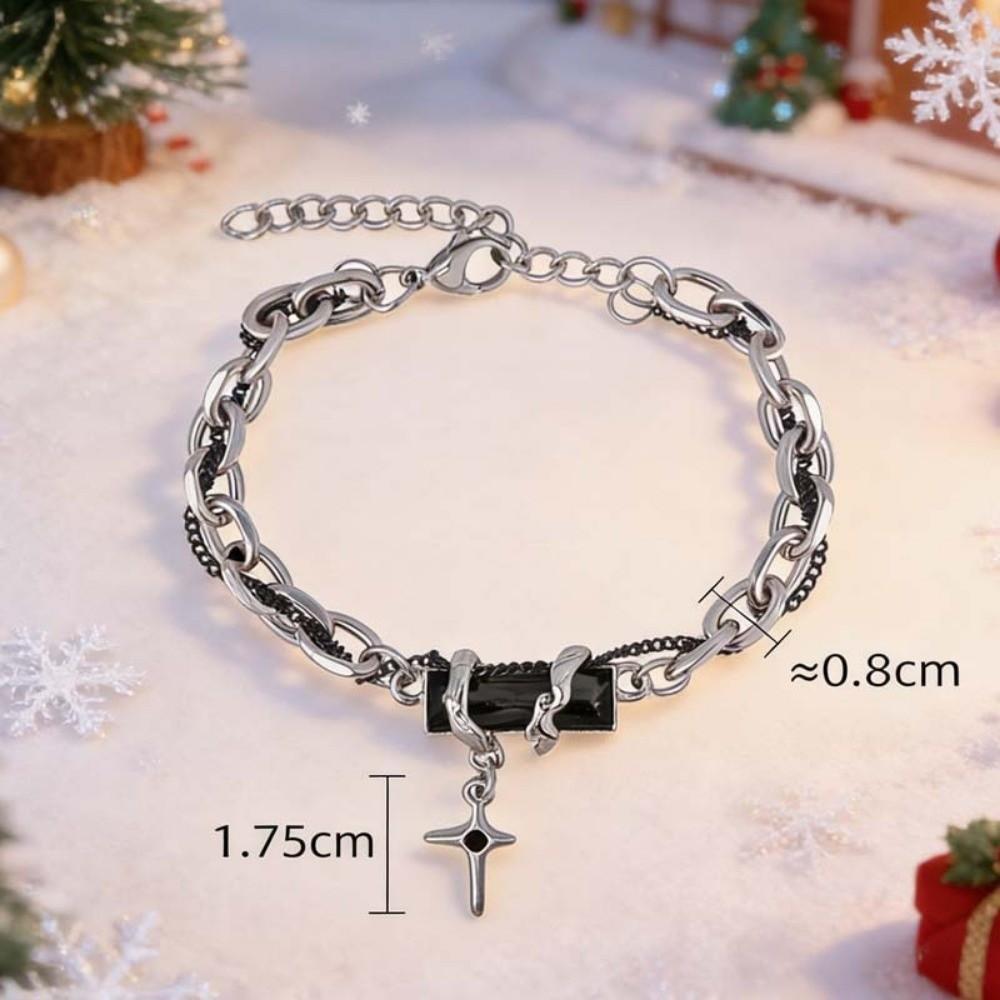 Adjustable Gothic Style Necklace Goth Chain Design Bracelet  Jewelry Accessories