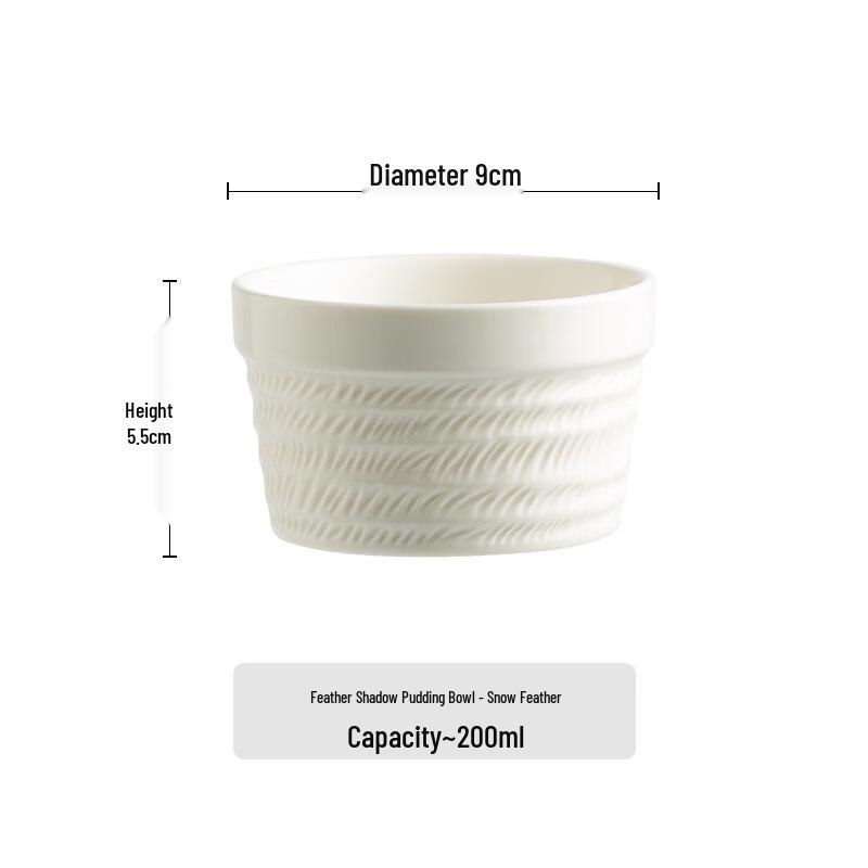 LEXIAOMAN Ceramic Pudding & Soufflé Baking Bowls