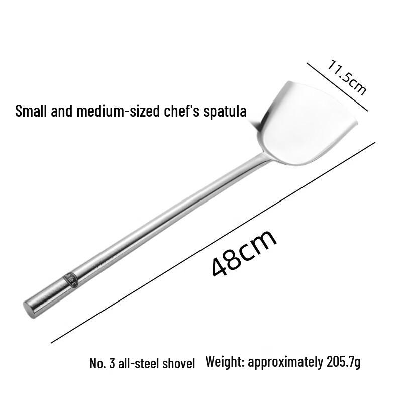 Sanhe Stainless Steel Long Handle Wok Spatula