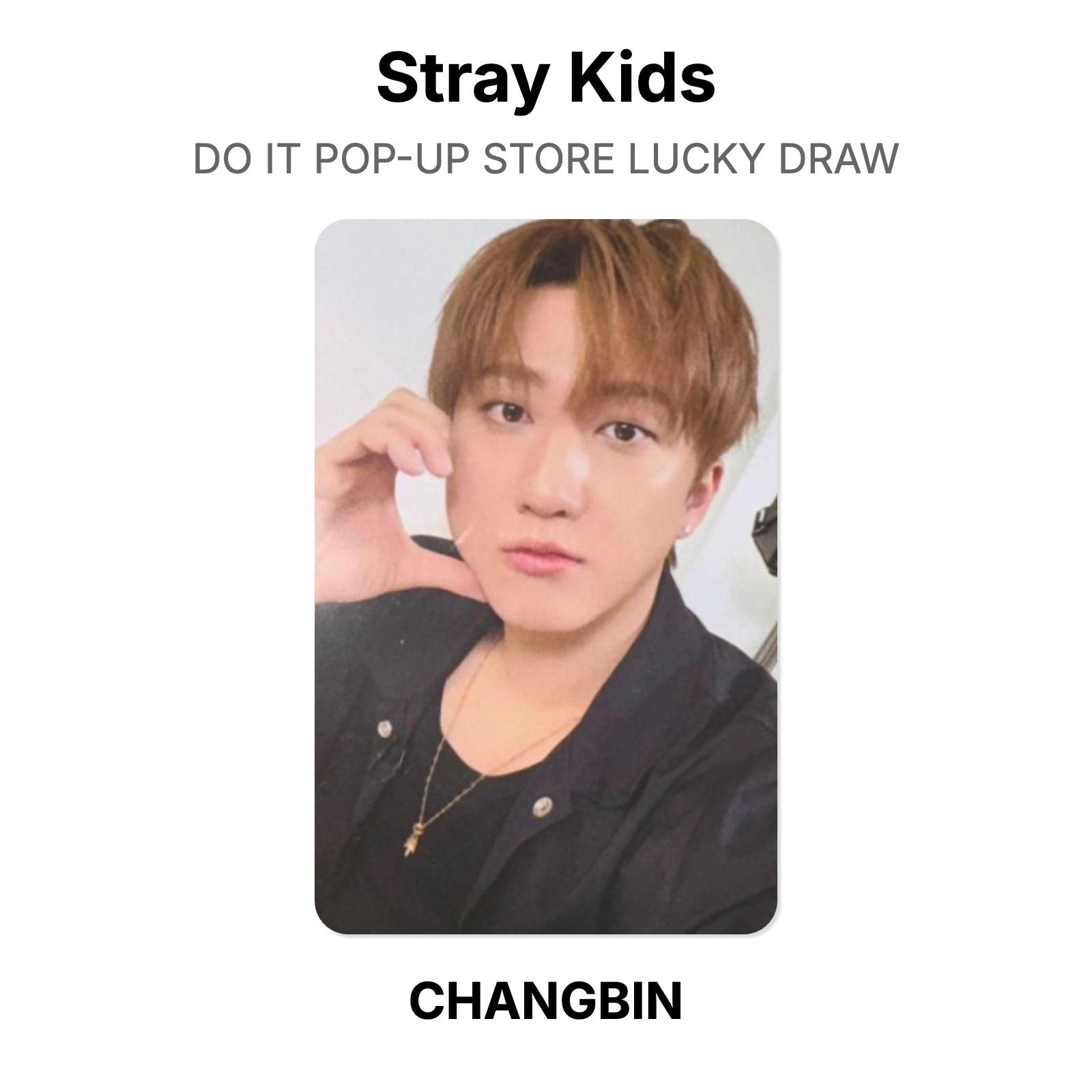 Stray Kids DO IT POP-UP STORE Розыгрыш Официальная фотокарточка CHANGBIN 02