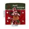 Chair Back Covers Christmas 3D Doll Seat Slipcovers Holiday Chair Covers For Hosts Parents Dinner Family Gathering Kitchen