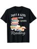 A T Shirt for And Girls Who Are Passionate About Reading, Featuring a Design with a Pile of Books And Glasses Perfect Casual Wear for Any Time of The 