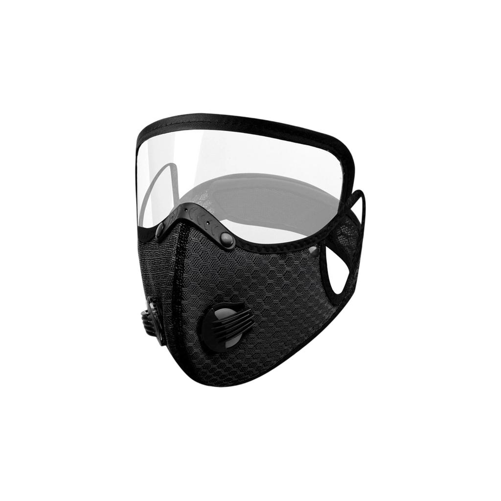 Detachable Lens Face Mask for Outdoor Cycling Sports Dust Protection with Replaceable Filter and Breathable Mesh Material for Men and Women