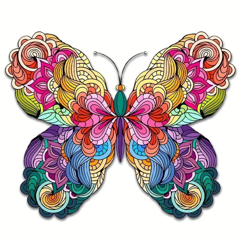 

Барвистий дерев яний пазл «Павич» - Унікальний DIY подарунок з тваринами для дітей