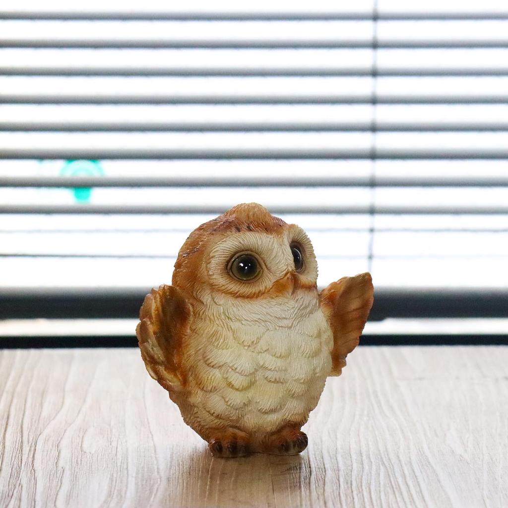 Castle Enterprise S Small Brown Owl with Set of God of Learning In For Commercial Feathers, 8.5cm Long, 10. "No Hardship" - Europe. Use.