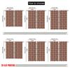 2 Stück, 2D-Flachdruck Vorhang Beliebtes Amelia-Muster Vielseitig Langlebiges Polyester (ohne Stange) Art Deco Festlich für Zimmer,
