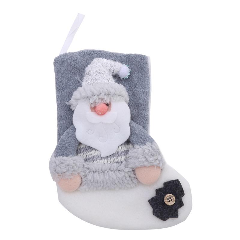 

Семейная вечеринка украшения рождественские чулки серый Санта-Клаус лось снеговик елка украшения подарочные пакеты