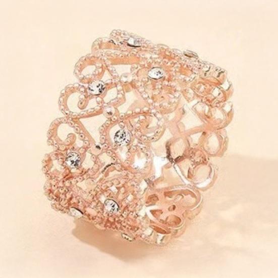 Silk Scarf Ring Clip for Women Metal Round Circle Clip Buckle Rhinestone Love Clothing